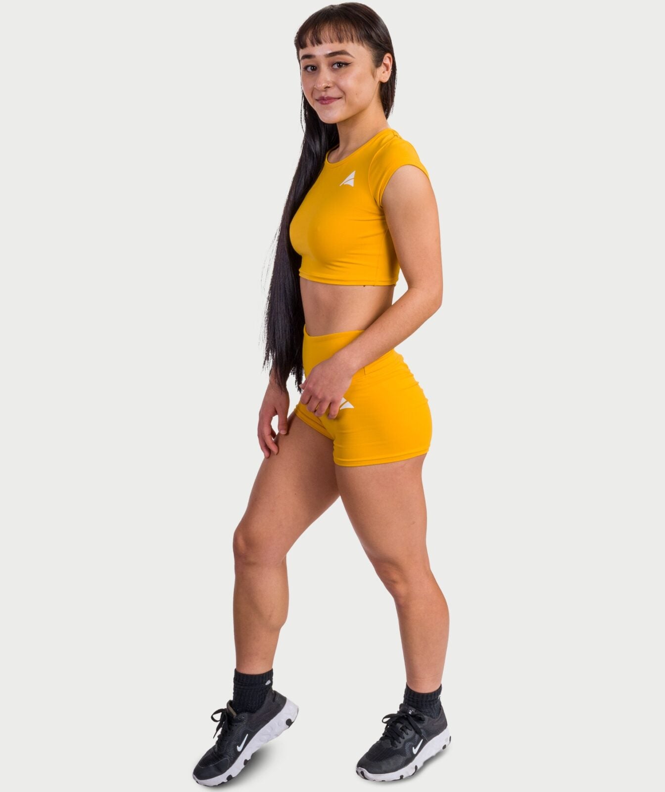 Vera Scrunch Shorts – Dusk Yellow